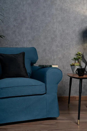 Vista 6 de MASTERS OF COVERS Ektorp - Funda de repuesto para sillón IKEA Ektorp (océano oscuro), no apta para sofá de la serie Uppland (solo funda de sillón)