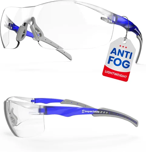Vista 12 de Clear Safety Glasses for Men & Women, Eye Protection, Anti-Fog
