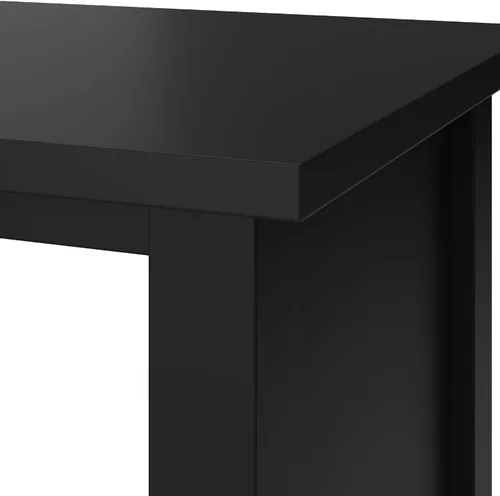 Vista 8 de Bush Home Broadview - Estante organizador de 6 cubos en negro clásico, estantería de almacenamiento de cubos pequeños para oficina en casa