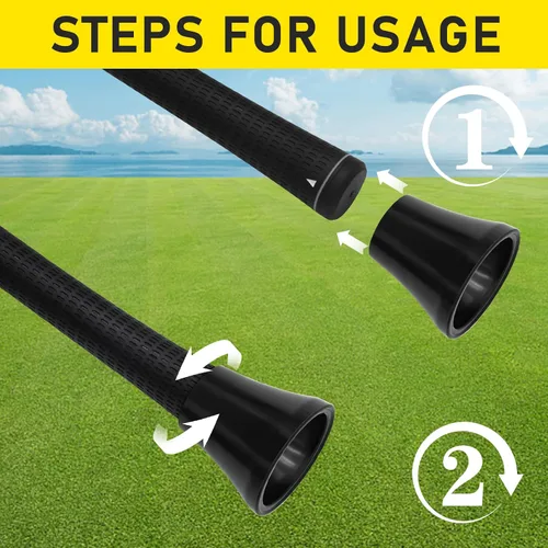 Vista 3 de Recuperador de pelotas de golf, 4 piezas de ventosa para agarre de putter, herramienta de recogida duradera para el extremo del putter