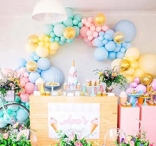 Vista 8 de Kit de guirnalda de arco de globos pastel para decoración de bodas, baby