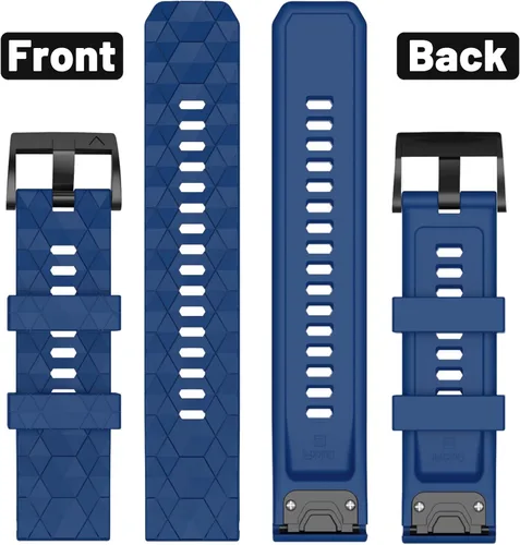 Vista 4 de Compatible con Garmin Fenix 7X Band 1.024 in de ancho, correas de reloj suaves de repuesto para Fenix 7X/Fenix 6X/Fenix 6X Pro/Fenix 5X/Fenix 5X
