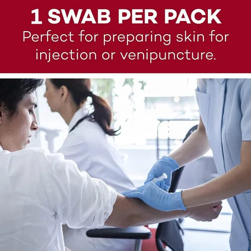 Vista 6 de Dealmed Povidone yodo 10% hisopos – Paquetes sellados individualmente perfectos para el cuidado de heridas y botiquines portátiles de primeros