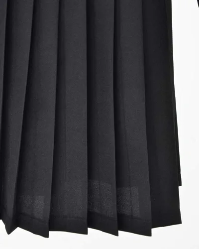 Vista 5 de miccostumes Disfraz de falda negra para mujer, disfraz de cosplay, uniforme con capa