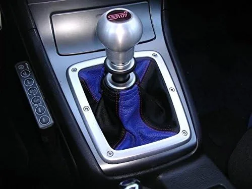 Vista 3 de RedlineGoods ebrake - Bota compatible con Subaru Impreza 2005-07. Hecho a medida, no universal. Piel negra italiana auténtica de alta calidad