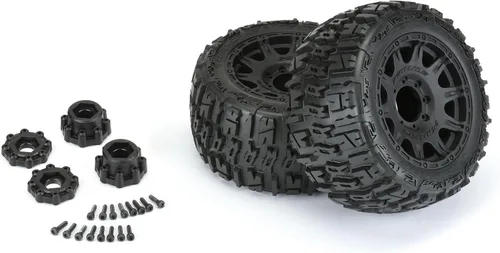 Vista 4 de Pro-Line Racing Trencher LP 3.8 MTD Raid 8x32 Ruedas 0.669 in F/R PRO1017510 RC Neumático