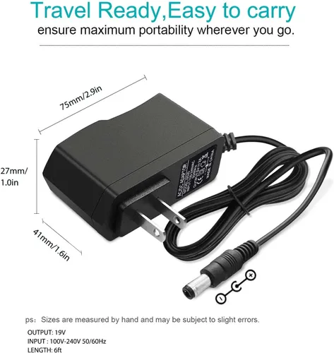 Vista 2 de Adaptador de cable de alimentación de 5 V CA compatible con Philips, Skylight, HP, Aluratek, BSIMB Smart Digital Picture Frame Cámaras Cable
