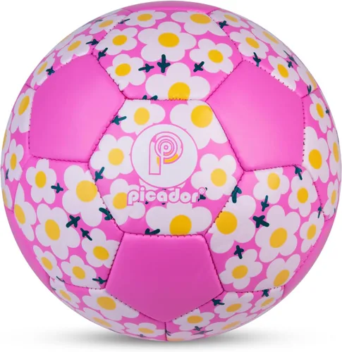 Vista 9 de Picador Size 4 Soccer Ball, Kids Soccer Balls for Girls Boys Youth Children Training Backyard School Indoor Outdoor Ball with Pump Gift