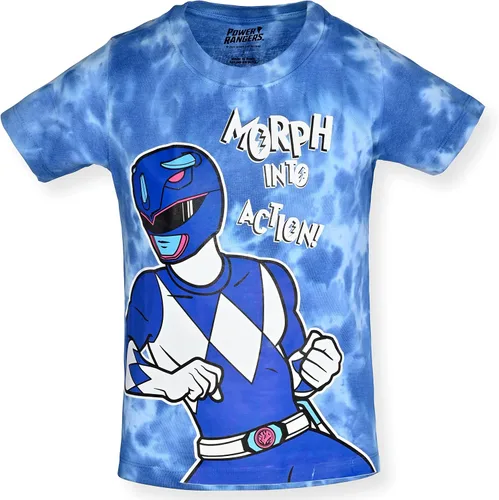 Vista 2 de Power Rangers - Juego de 3 camisetas gráficas de manga corta para niño