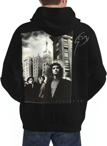 Vista 9 de Soda Stereo Doble Vida - Sudadera casual con capucha con estampado 3D y bolsillos para niños