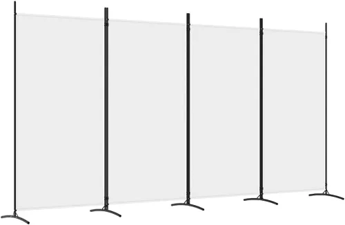 Vista 11 de vidaXL Divisor de habitación de 5 paneles de tela negra, versátil, duradero, plegable, de gran tamaño para uso doméstico u oficina
