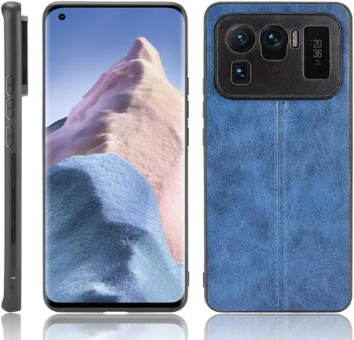 Vista 140 de Funda para Vivo iQOO Z1x 5G, funda para Vivo iQOO Z1x 5G Funda de piel sintética con funda 3 en 1, color azul
