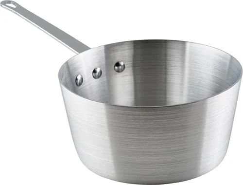 Vista 11 de Winco Olla de salsa cónica de aluminio resistente, 3mm, 1.5 cuartos de galón