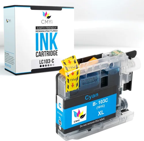 Vista 8 de LC103 - Cartucho de tinta de repuesto negro para Brother DCP-J132W, J152W, J172W, J4110DW, J552DW, J752DW, MFC-J245, J285DW, J4310DW, J4410DW