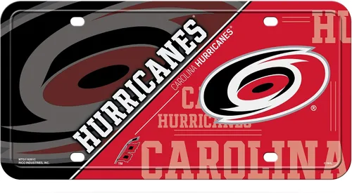 Vista 25 de Rico Industries NHL Hockey Split Metal Auto Tag 6" x 12" - Great for Truck/Car/SUV