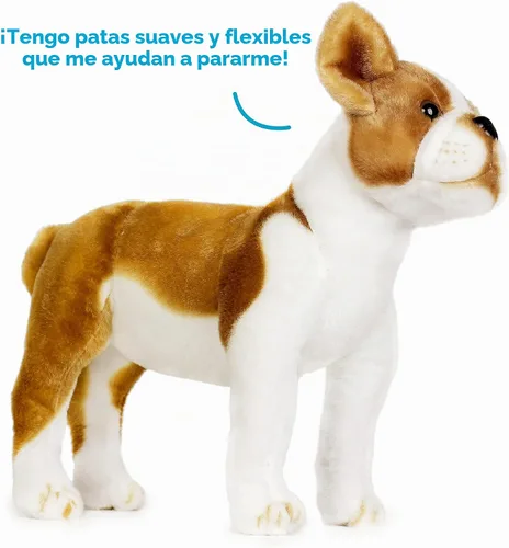 Vista 5 de TigerHart Bobby The Boston Terrier Boxer - Peluche de animal de peluche de perro grande de 14.5 pulgadas