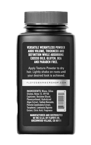 Vista 7 de Floyd's 99 Polvo para peinar el cabello: añade volumen y grosor, absorbe el aceite, resistente al