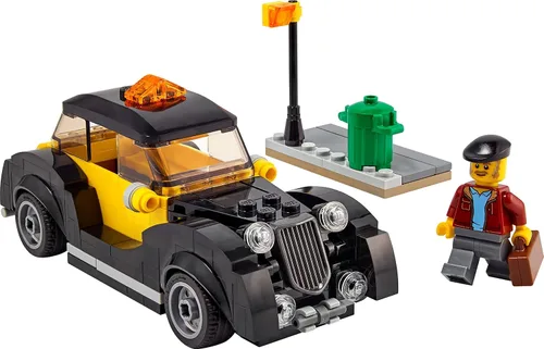 Vista 3 de Lego Taxi Vintage 40532 Juego de Construcción Exclusivo