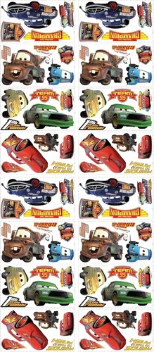Vista 3 de RoomMates Disney Pixar Cars Piston Cup Champs Adhesivos para pared, pelar y pegar, RMK1518GM