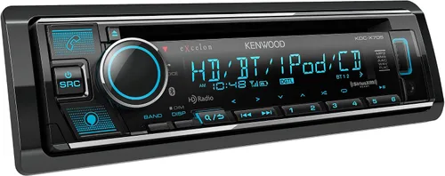 Vista 2 de KENWOOD KDC-X705 - Receptor de CD DIN único con Bluetooth, radio HD, Spotify integrado con Alexa y Pandora Link para teléfonos iPhone o Android