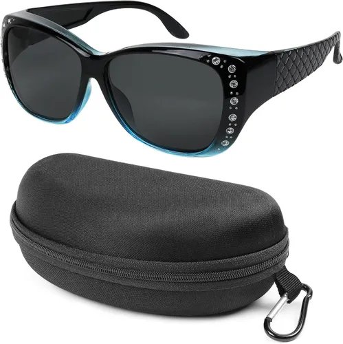 Vista 4 de Sunglasses that Fit Over Glasses for Women UV Protection Polarized and HD Vision Fitover Eyeglasses