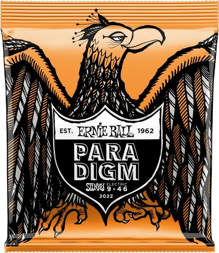 Vista 18 de Ernie Ball 2015 Paradigm cuerdas de guitarra eléctrica, parte superior ceñida, parte inferior gruesa