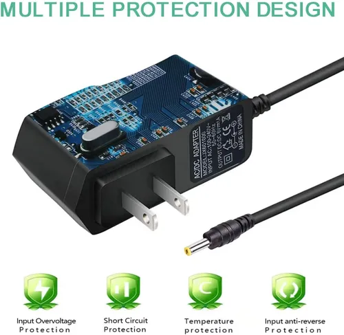 Vista 4 de Nuevo adaptador de repuesto de CA para Omron Healthcare - Monitor de presión arterial del brazo superior serie 5, 7,10 - Reemplazo del cable