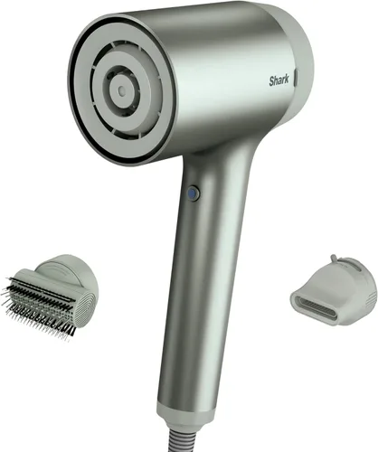 Vista 10 de Shark HD112BRN HyperAIR - Secador de pelo de soplado rápido iónico con concentrador 2 en 1 y accesorios de peinado, preajustes automáticos, cepillo