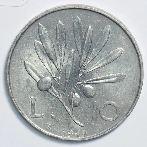 Vista 2 de Moneda Coleccionable Italia 1949 10 Lire 198174