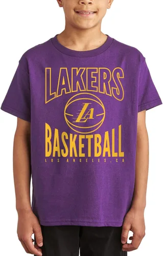 Vista 13 de Junk Food NBA Team Basketball - Camiseta de manga corta para niños y niñas con licencia
