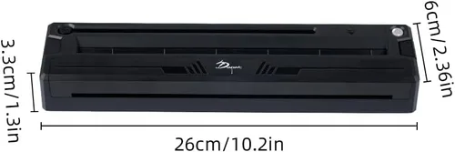 Vista 3 de DGT Tattoo Impresora de papel térmico con conexión Bluetooth y teléfonos compatibles con iOS/Android (PT-M8)