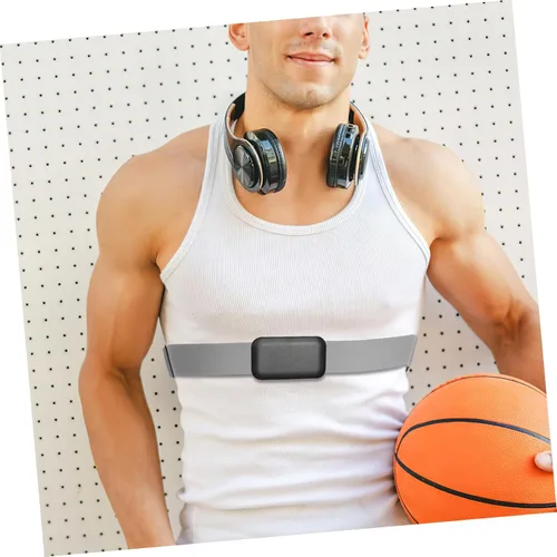 Vista 6 de KOMBIUDA Monitor de pecho correa elástica cómoda reemplazo suave tela deportes al aire libre fitness monitor