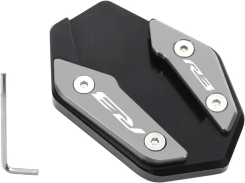 Vista 22 de Soporte de extensión lateral de pie para motocicleta para Yamaha YZF R3 R25 MT03 MT25 2019 2022 MT 03 25 R 3 25 (color: MT03 azul)