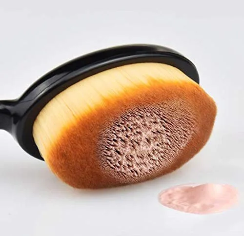 Vista 5 de 2 brochas de maquillaje para mezclar líquidos, crema o polvo impecable, 2