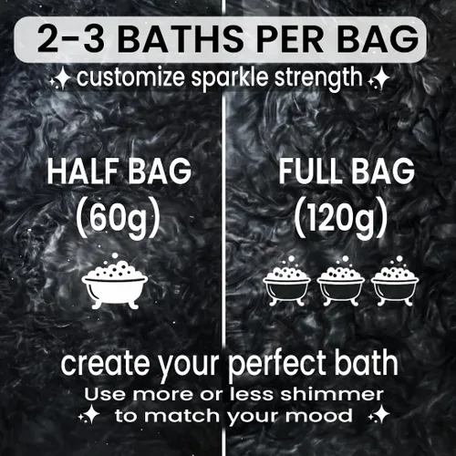 Vista 7 de Bomba de baño brillante de cereza negra en una bolsa - Bombas de baño perfumadas hechas a mano para mujeres, niños y hombres - Bombas de baño