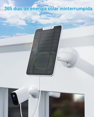 Vista 4 de Cargador de panel solar de 6 W compatible con cámara de seguridad Arlo Ultra/Ultra 2/Pro 3/Pro 4/Pro 3 Floodlight, paneles solares de carga IP65