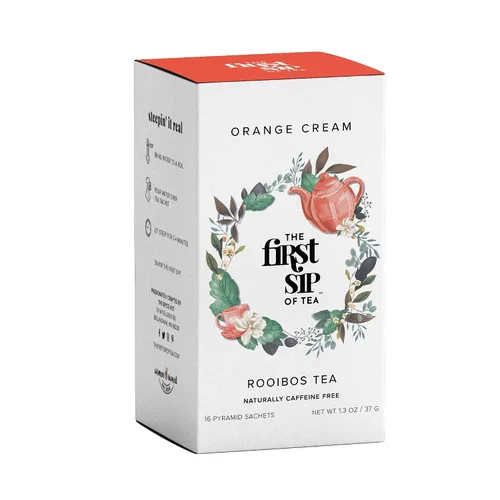 Vista 15 de Té Rooibos con especias de manzana y canela crujiente de manzana y hojas sueltas, 100% sin cafeína, caliente y helado, alto contenido