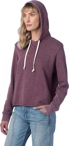 Vista 4 de Alternative Sudadera con capucha para mujer, con capucha de rizo francés, estilo vintage y lavado mineral