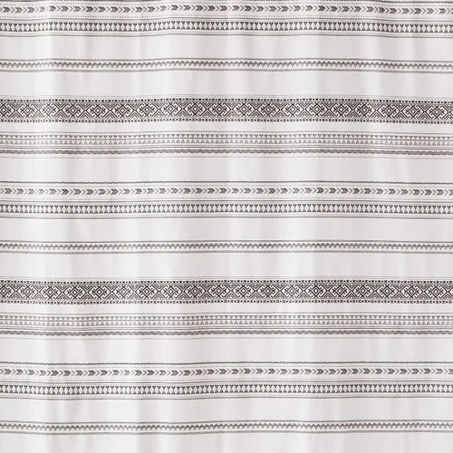 Vista 2 de SKL Home by Saturday Knight Ltd. - Cortina de ducha a rayas, color negro, 70 x 72 pulgadas