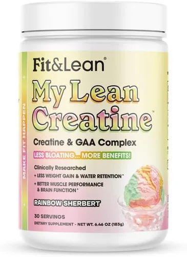 Vista 8 de Fit & Lean Creatina para mujeres, complejo de creatina en polvo My Lean con GAA, rendimiento muscular, función cognitiva y menos hinchazón