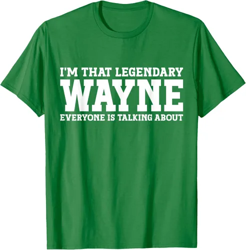Vista 5 de Wayne Personal Name Funny Wayne Camiseta, Negro