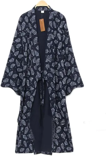 Vista 4 de FANCY PUMPKIN Yukata - Bata tipo kimono para hombre Khan Vaporizado Ropa Pijama