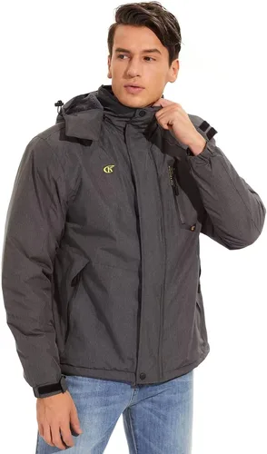 Vista 5 de QPNGRP Mens Waterproof Ski Snowboard Jacket Windproof Winter Snow Coat