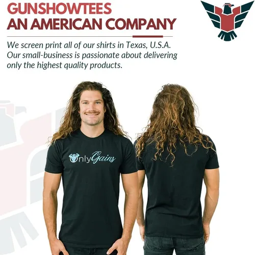 Vista 5 de Only Gains Camiseta divertida de regalo de fitness para chicos