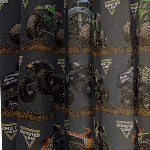 Vista 8 de Jay Franco Monster Jam Slash - Manta de 5 piezas, incluye manta, cortinas