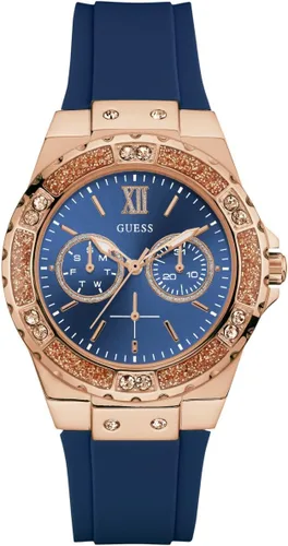 Vista 7 de Guess - Reloj para mujer de acero inoxidable + silicona resistente a manchas