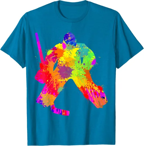 Vista 9 de Camiseta de hockey de hockey sobre hielo, Negro