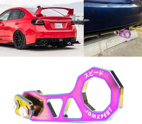 Vista 14 de x xotic tech Kit de Gancho de Remolque Trasero JDM de Aluminio Automático Estilo Racing Anillo de Remolque Trailer Decoración Accesorios
