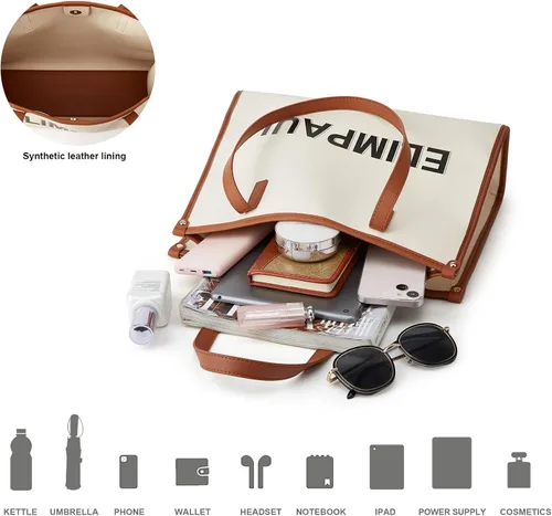 Vista 6 de Women Fashion Handbag Wallet Tote Bag Shoulder Bag Top Handle Satchel Purse Set