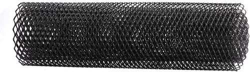 Vista 5 de Malla de aluminio hexagonal negra de la parrilla del coche, hoja universal